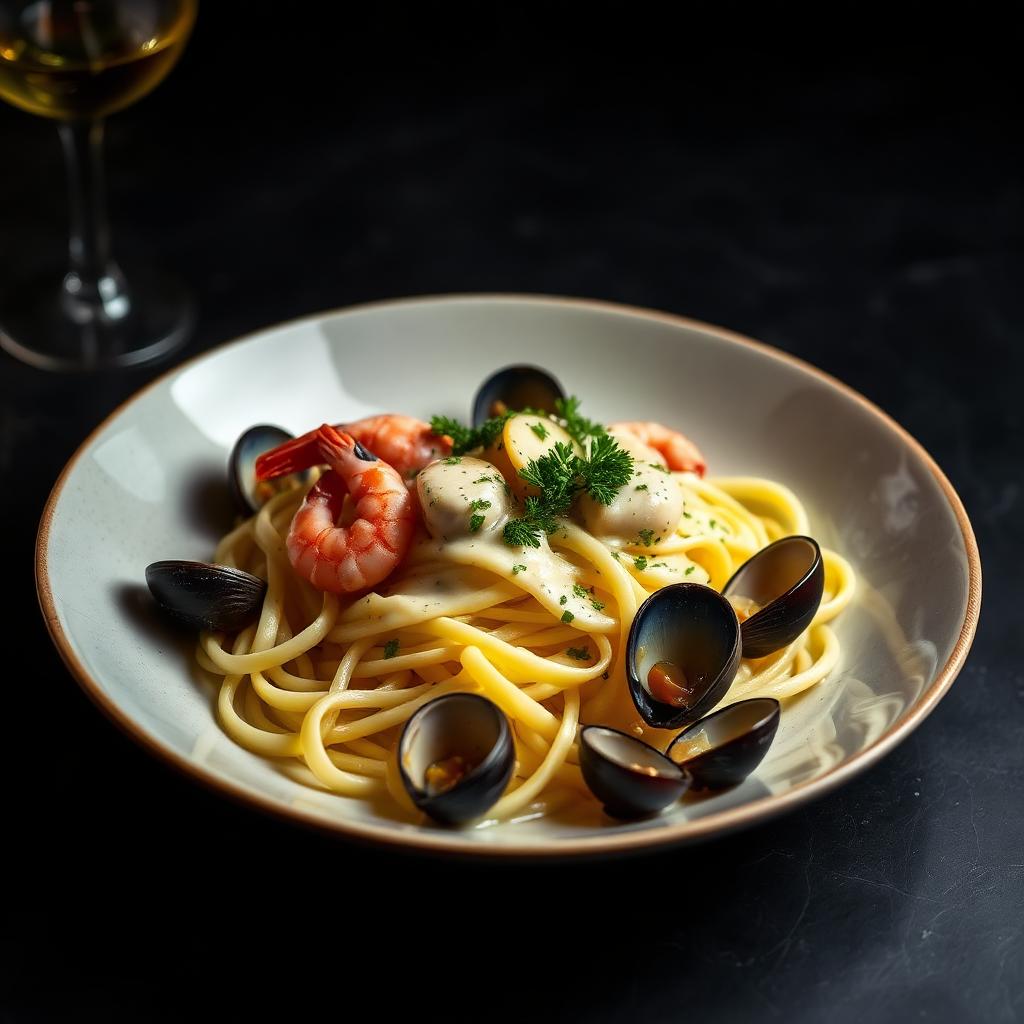 Tagliatelle de Mariscos c/ Natas — The View Beira